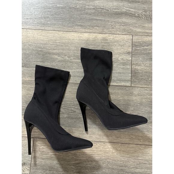 Call It Spring Women's Hailassi Booties Ankle Sock Boot Black Size 7.5 Shoes - Picture 2 of 6